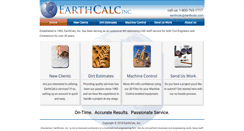 Desktop Screenshot of earthcalc.com