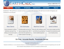 Tablet Screenshot of earthcalc.com